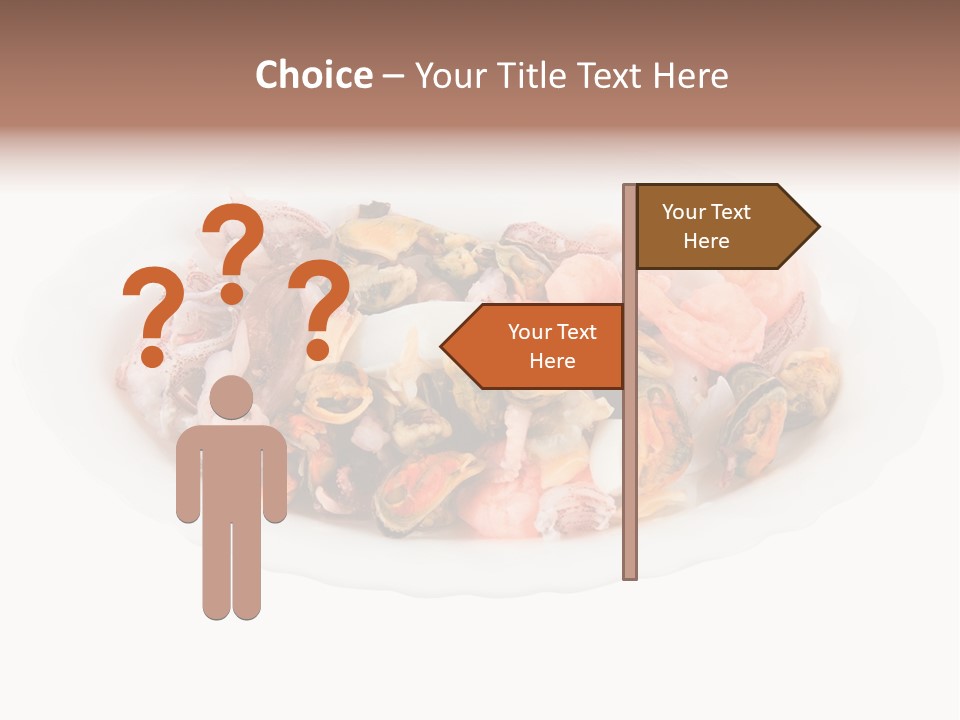 Vegetables Shrimp Cooked PowerPoint Template