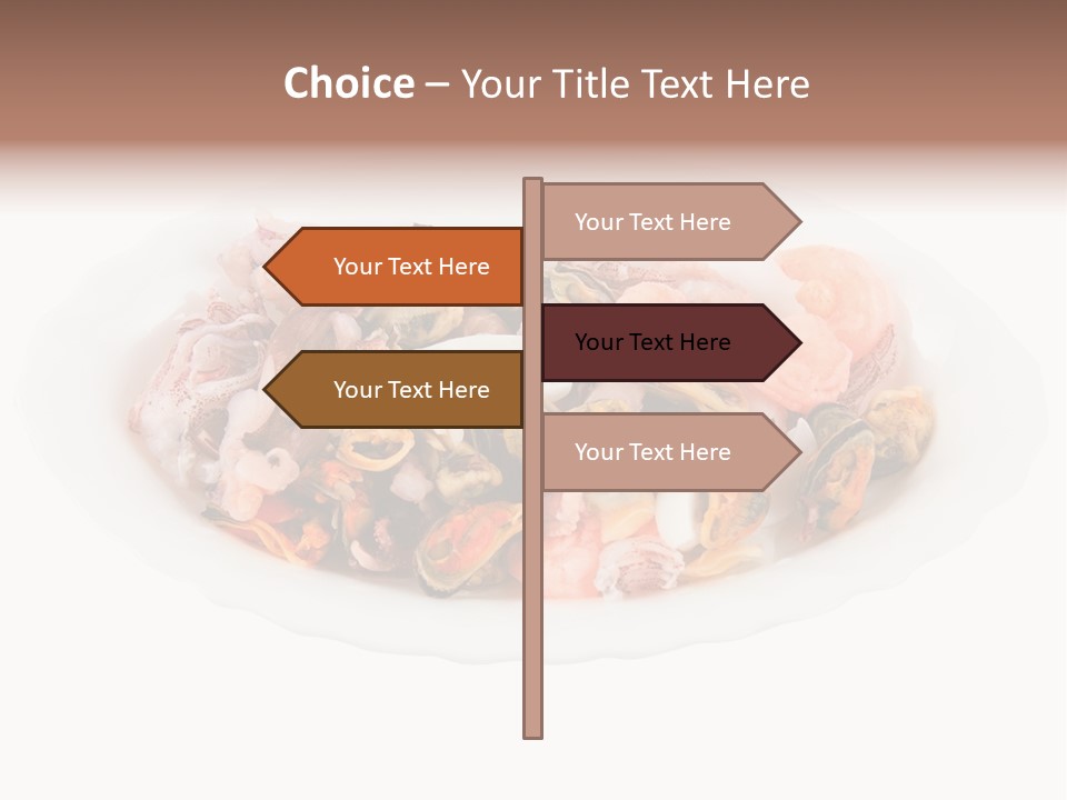 Vegetables Shrimp Cooked PowerPoint Template