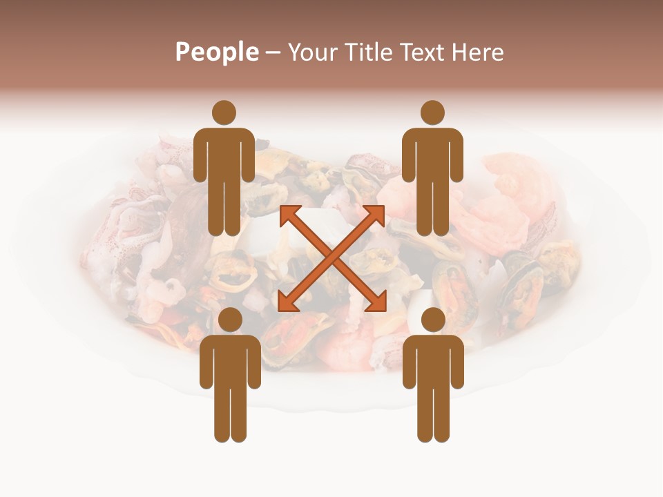 Vegetables Shrimp Cooked PowerPoint Template