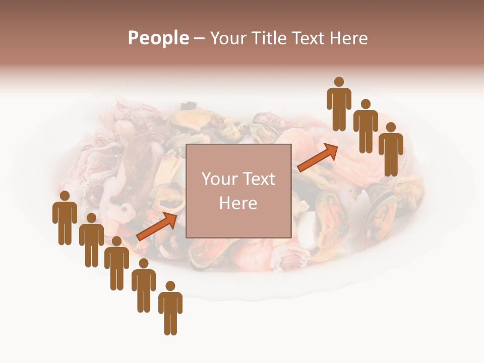 Vegetables Shrimp Cooked PowerPoint Template