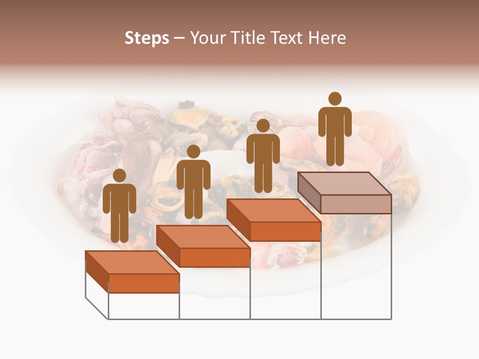 Vegetables Shrimp Cooked PowerPoint Template