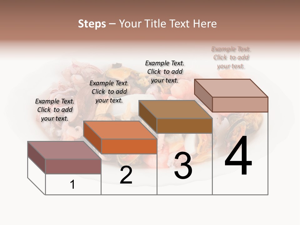 Vegetables Shrimp Cooked PowerPoint Template