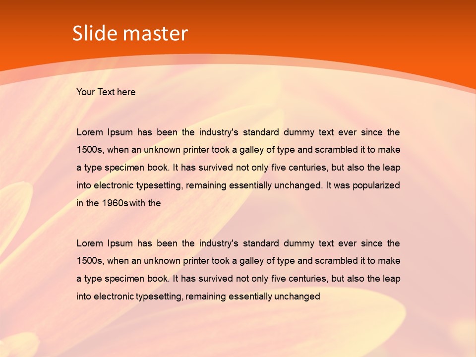 Daisy Spring Abstract PowerPoint Template