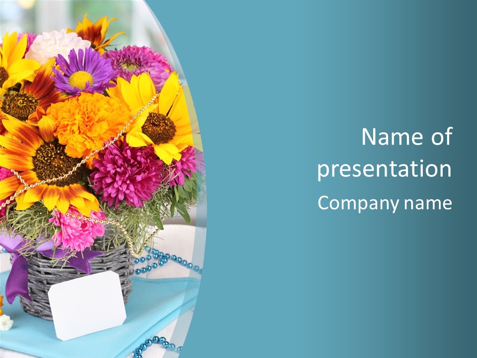 Ronantic Flora Flowers PowerPoint Template