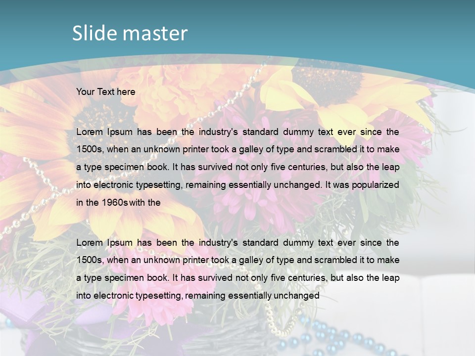 Ronantic Flora Flowers PowerPoint Template