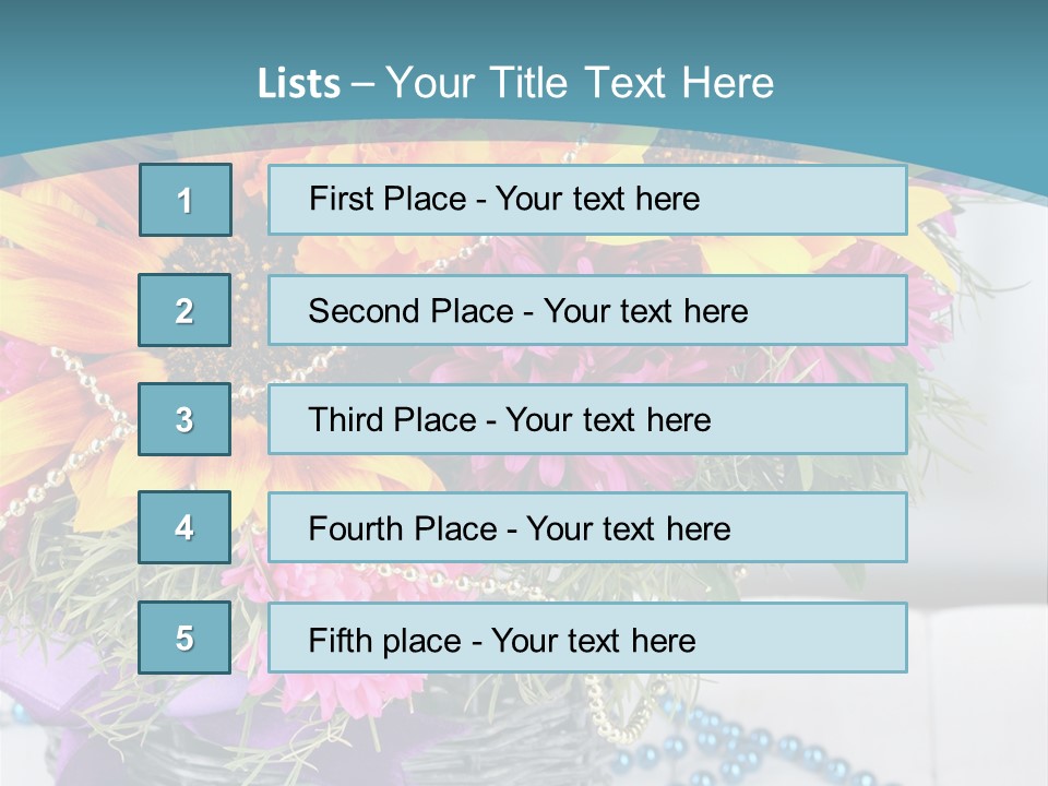 Ronantic Flora Flowers PowerPoint Template