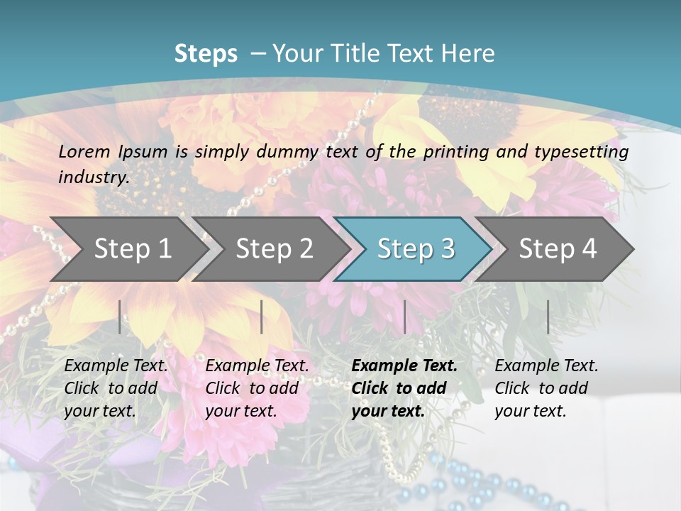 Ronantic Flora Flowers PowerPoint Template
