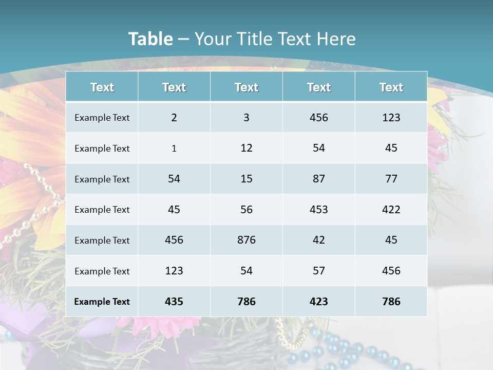 Ronantic Flora Flowers PowerPoint Template