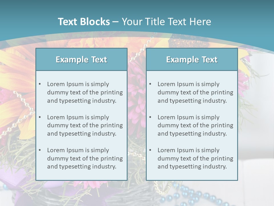 Ronantic Flora Flowers PowerPoint Template
