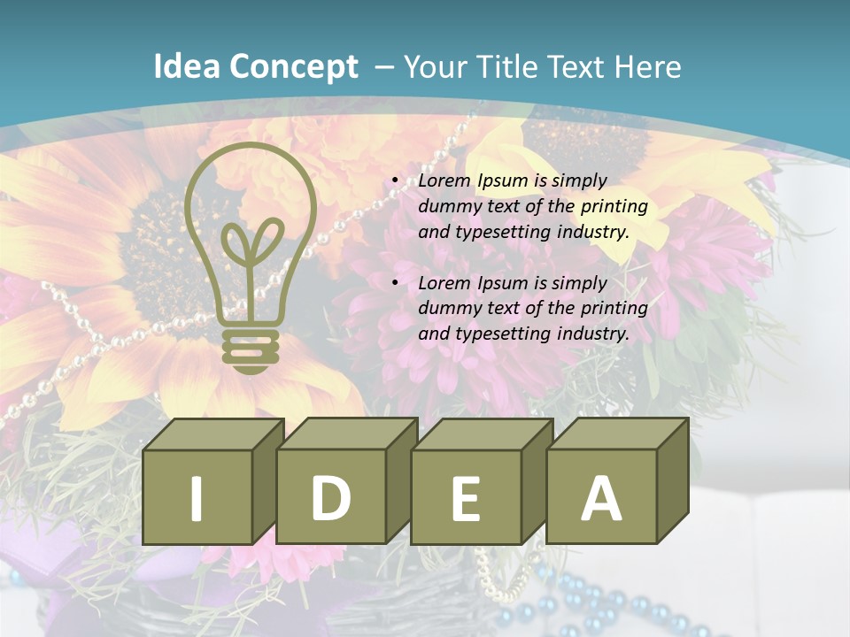 Ronantic Flora Flowers PowerPoint Template