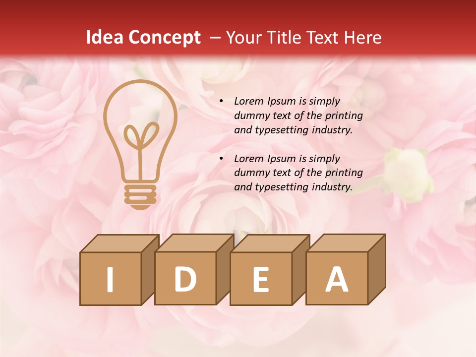 Blooming Bloom Flowers PowerPoint Template