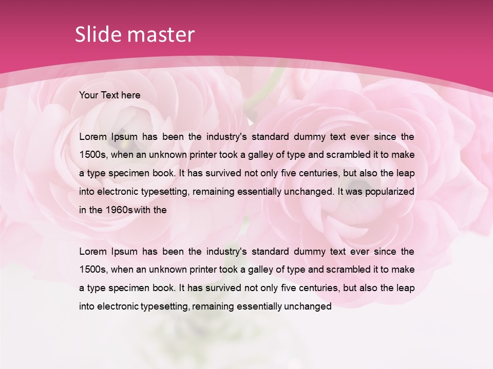 Nature Petals Yellow PowerPoint Template