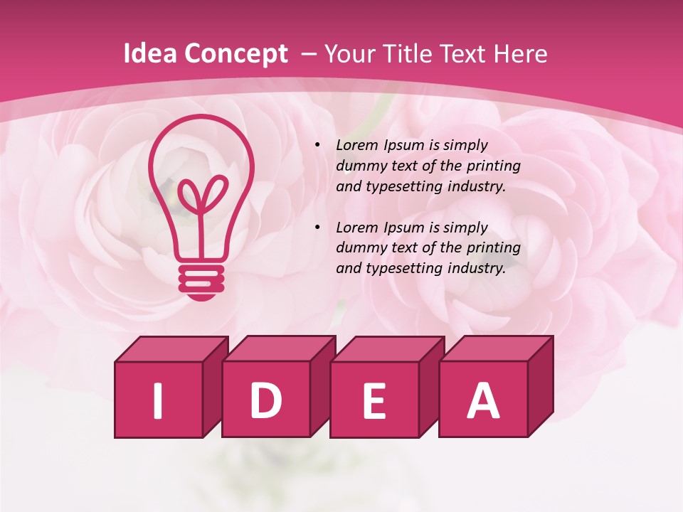 Nature Petals Yellow PowerPoint Template