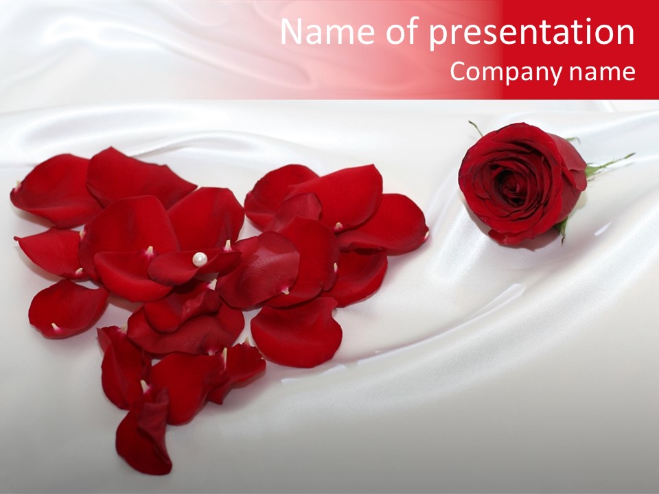 Petal Fabric Drop PowerPoint Template