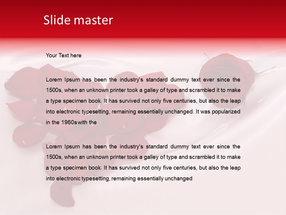 Petal Fabric Drop PowerPoint Template