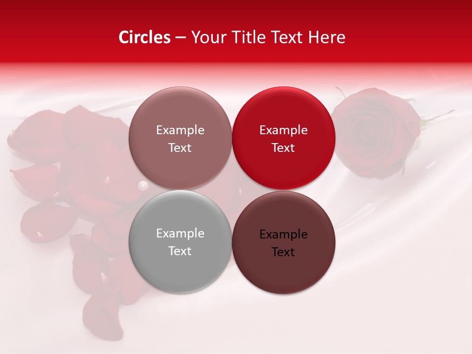 Petal Fabric Drop PowerPoint Template