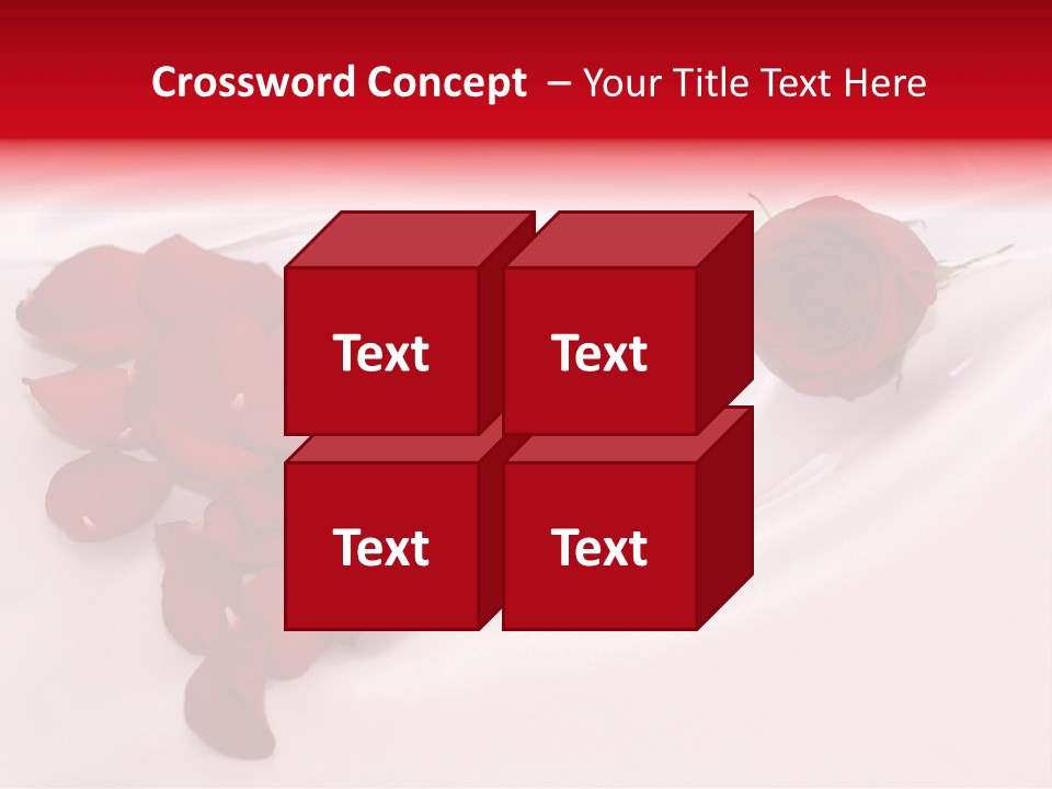 Petal Fabric Drop PowerPoint Template