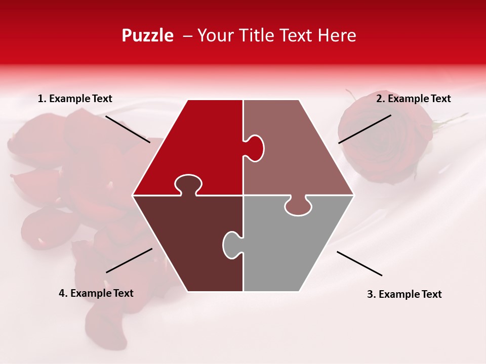 Petal Fabric Drop PowerPoint Template