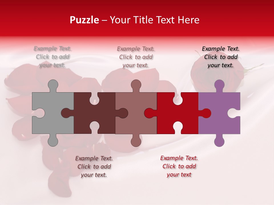 Petal Fabric Drop PowerPoint Template