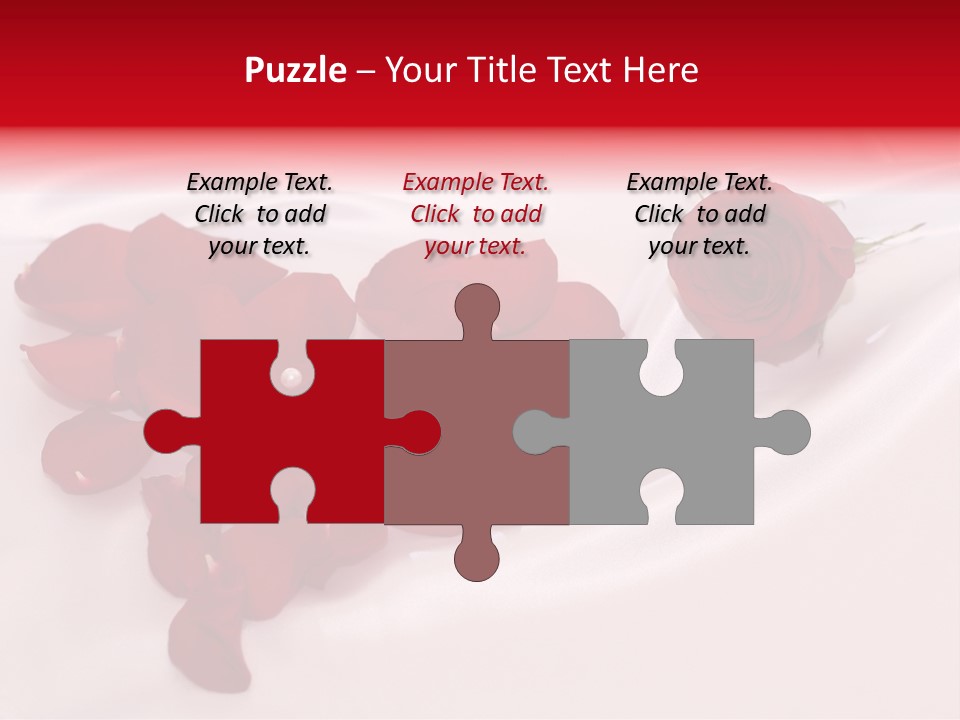 Petal Fabric Drop PowerPoint Template