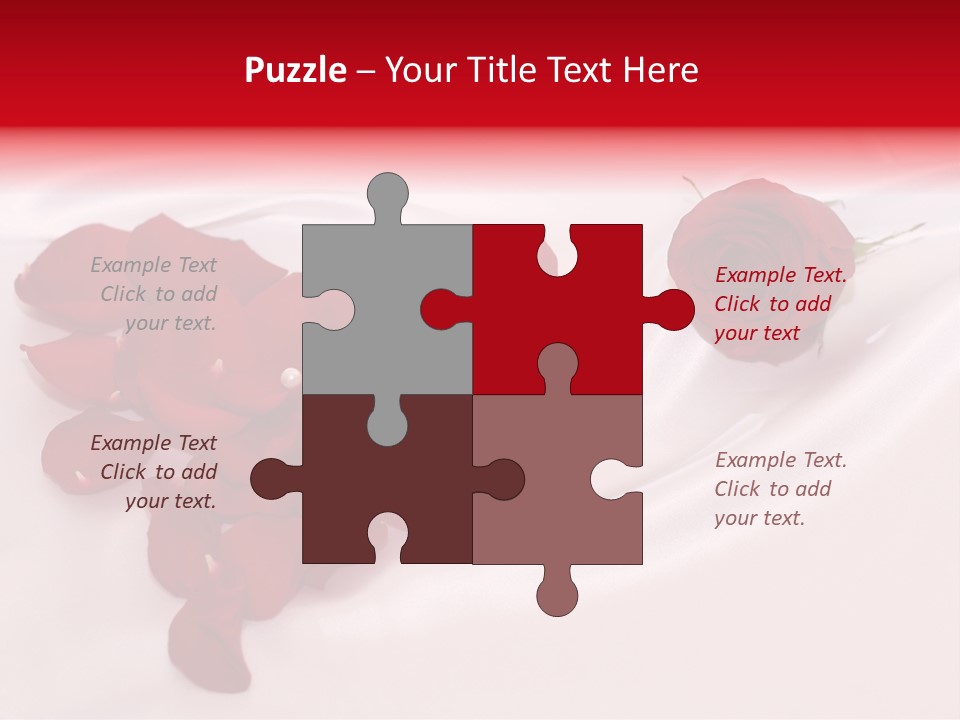 Petal Fabric Drop PowerPoint Template