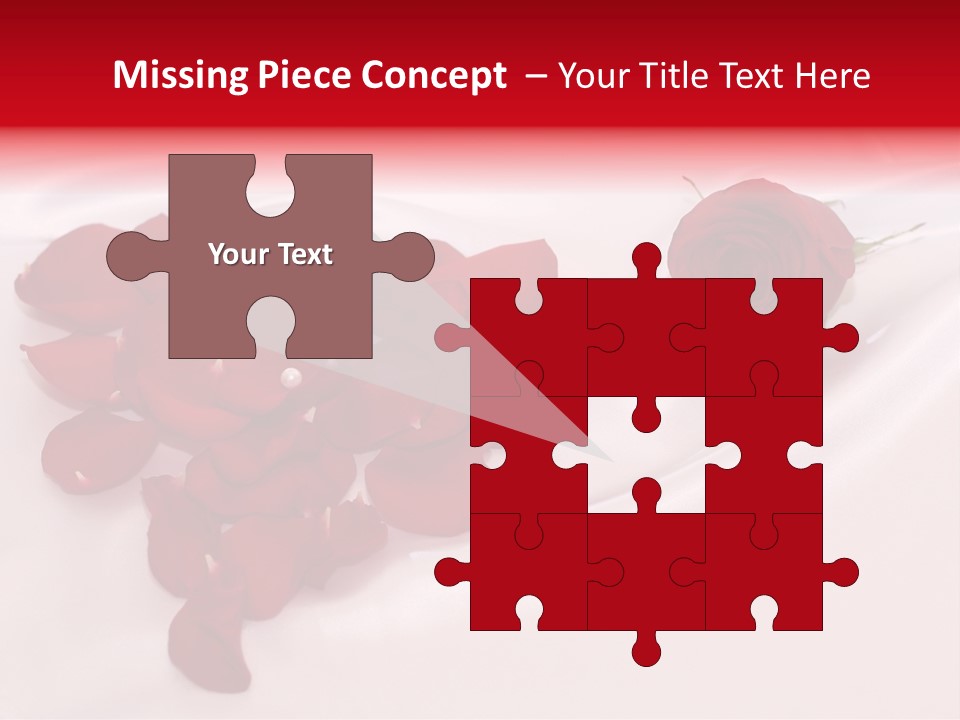 Petal Fabric Drop PowerPoint Template