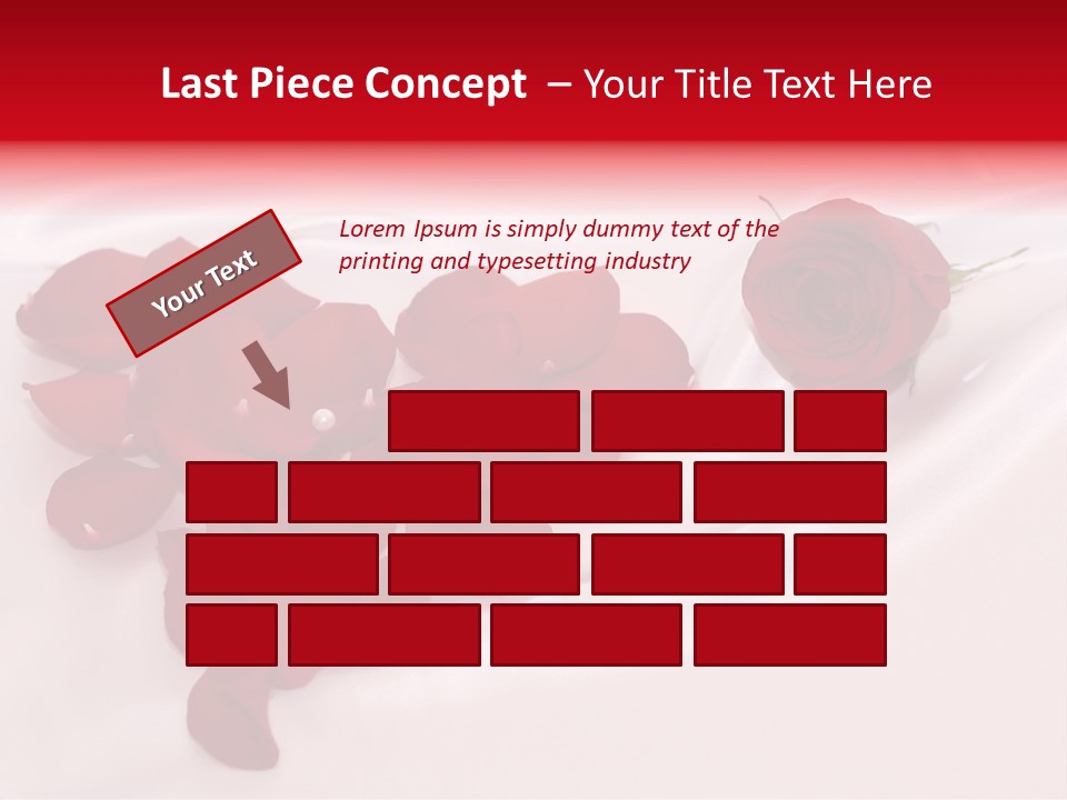 Petal Fabric Drop PowerPoint Template