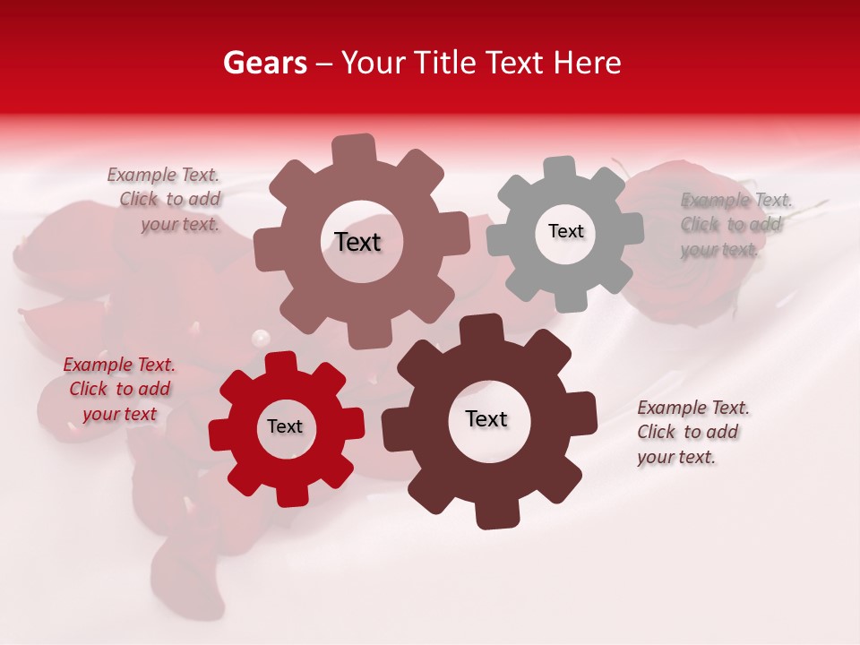 Petal Fabric Drop PowerPoint Template