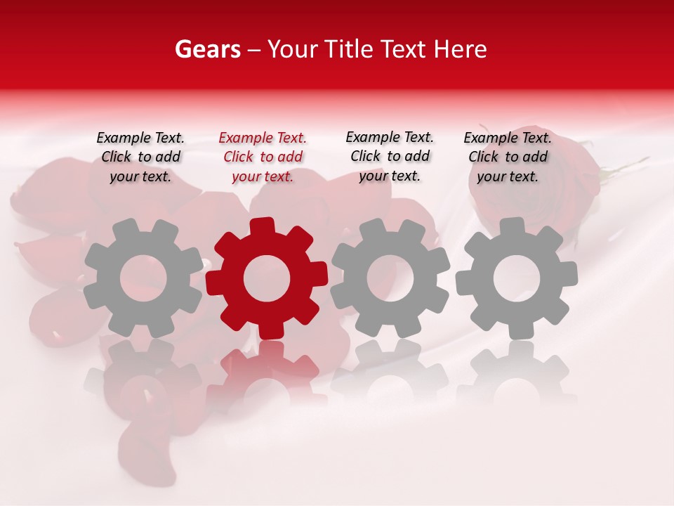 Petal Fabric Drop PowerPoint Template