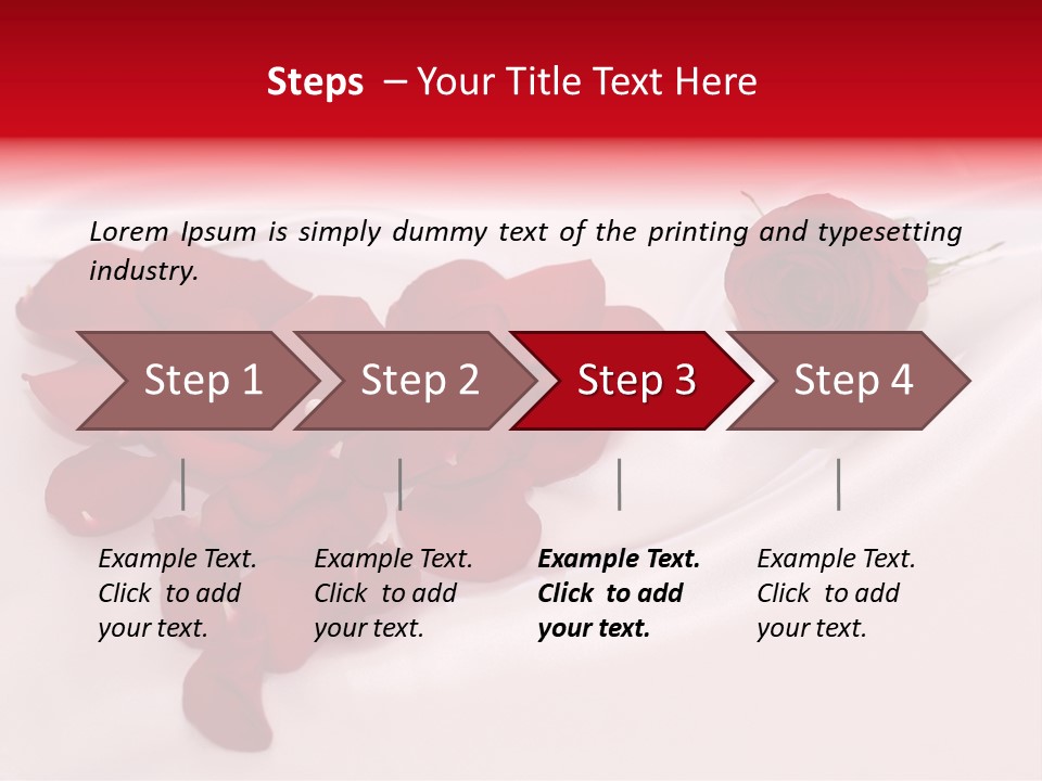 Petal Fabric Drop PowerPoint Template