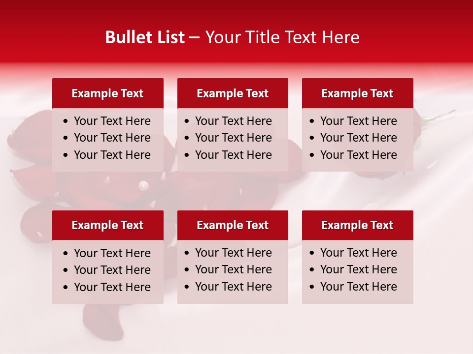 Petal Fabric Drop PowerPoint Template