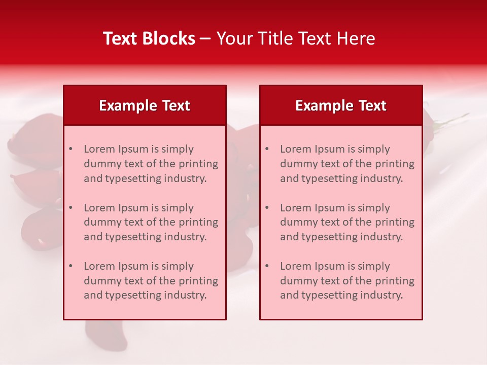 Petal Fabric Drop PowerPoint Template