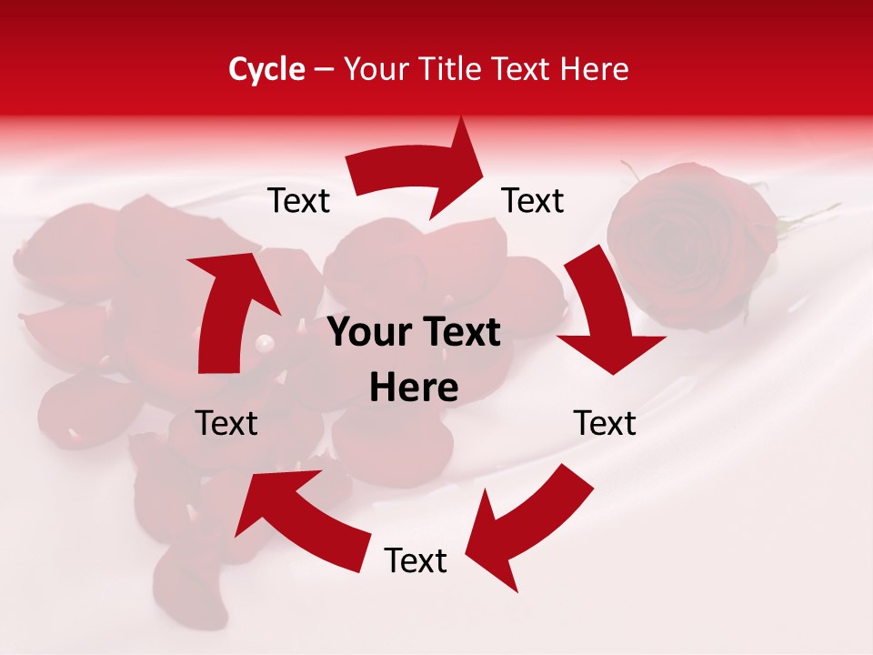 Petal Fabric Drop PowerPoint Template