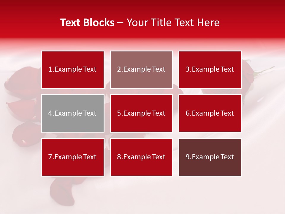 Petal Fabric Drop PowerPoint Template