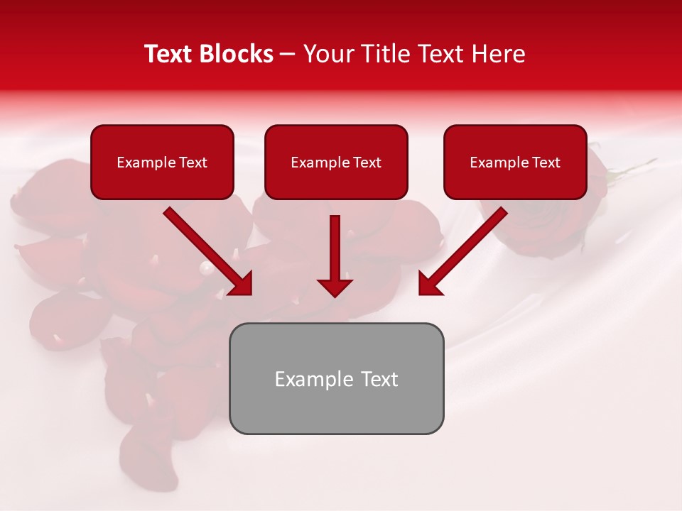 Petal Fabric Drop PowerPoint Template