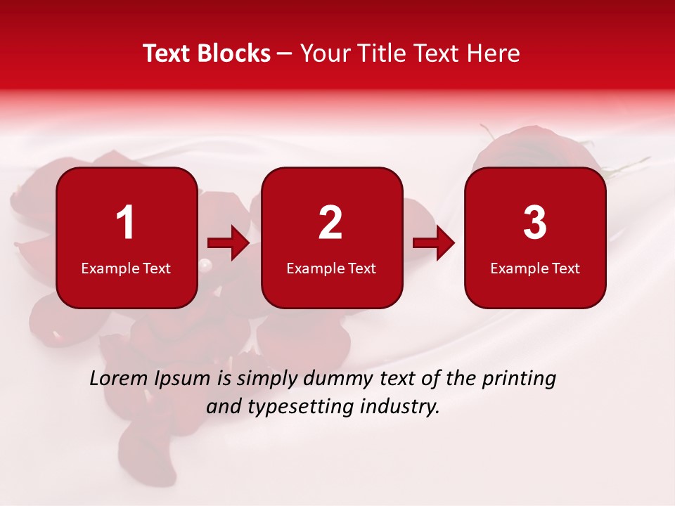 Petal Fabric Drop PowerPoint Template