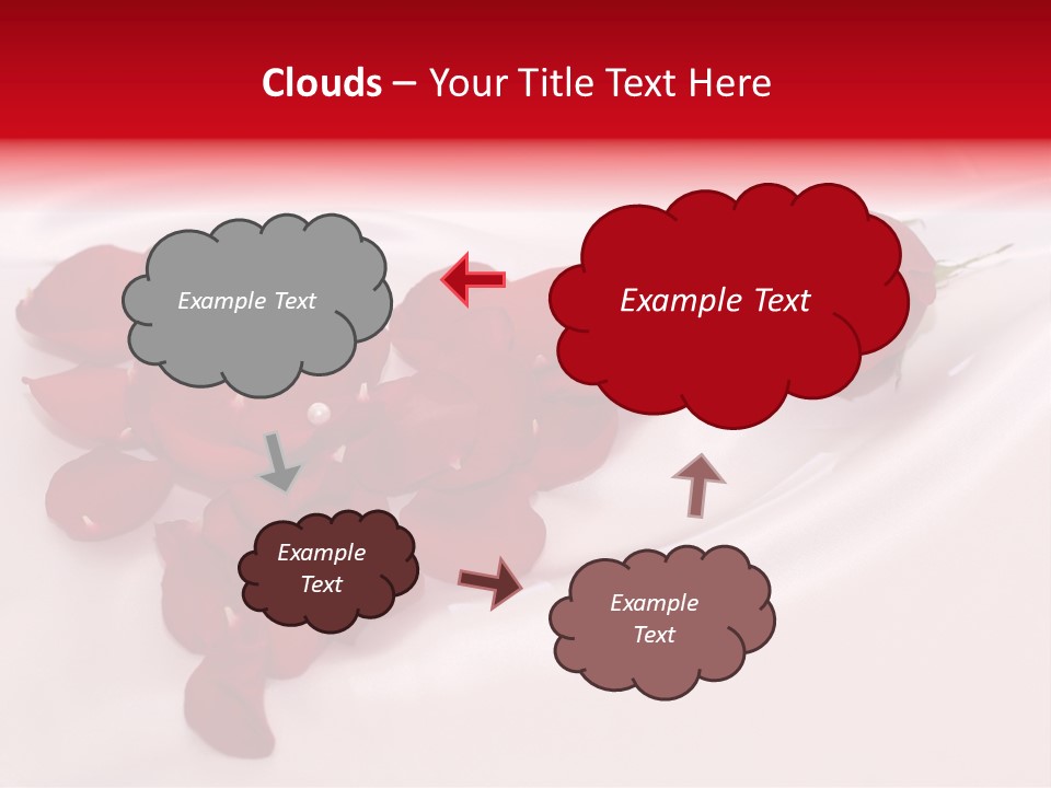 Petal Fabric Drop PowerPoint Template