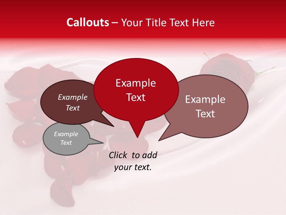 Petal Fabric Drop PowerPoint Template