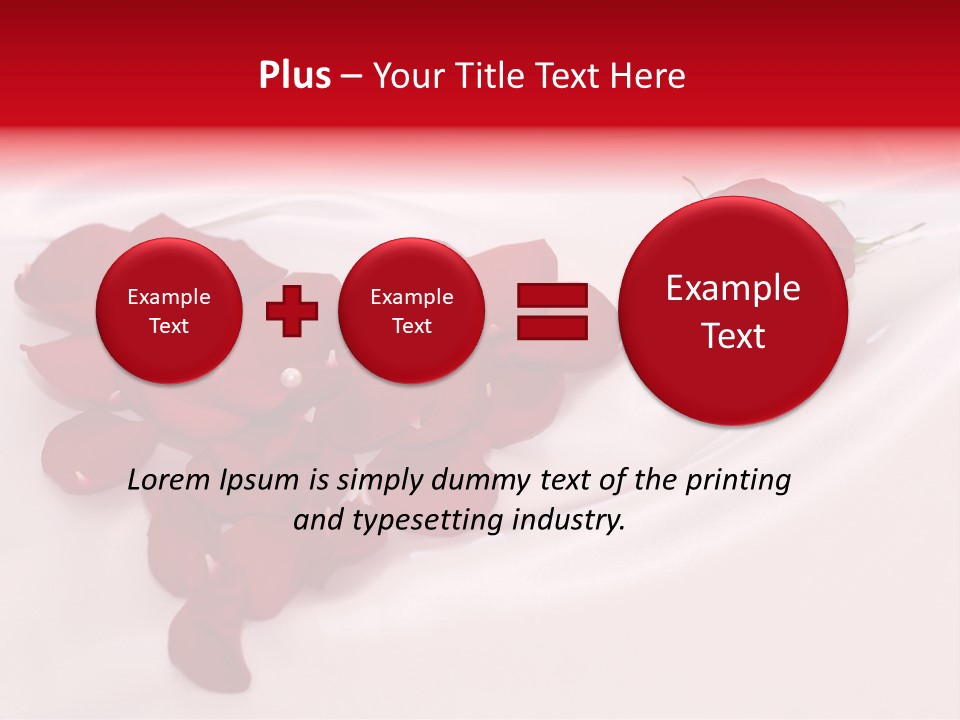 Petal Fabric Drop PowerPoint Template