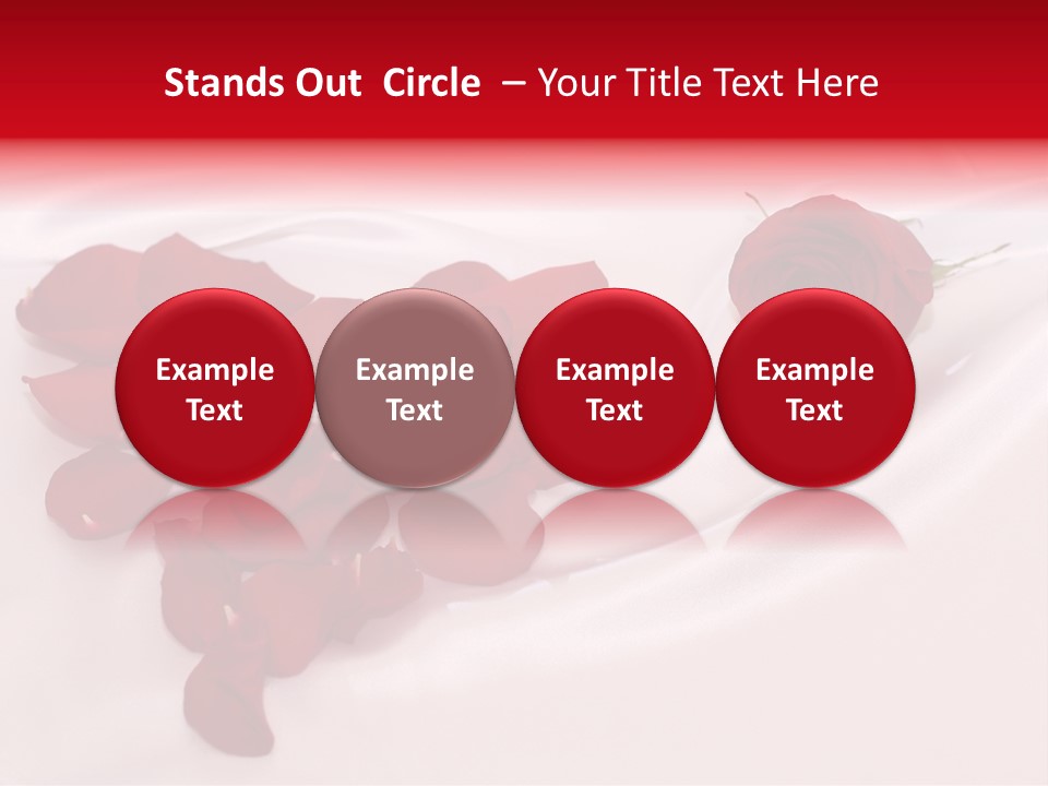 Petal Fabric Drop PowerPoint Template