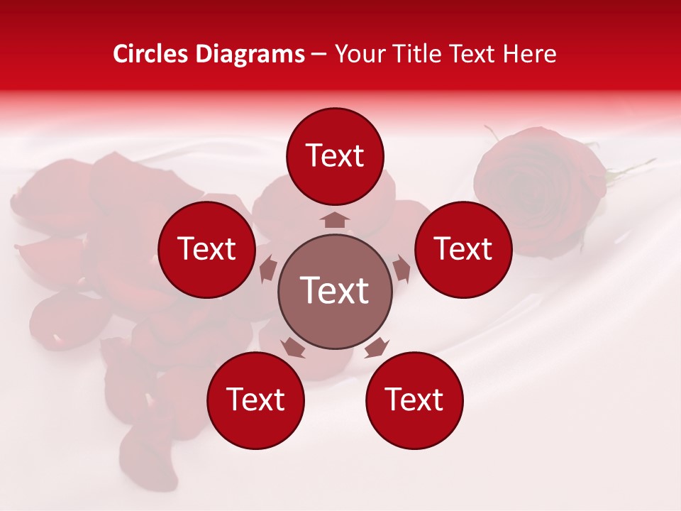 Petal Fabric Drop PowerPoint Template