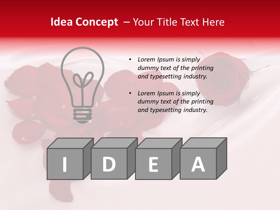 Petal Fabric Drop PowerPoint Template