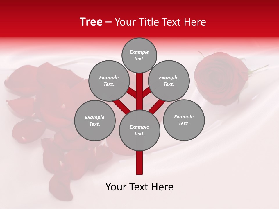 Petal Fabric Drop PowerPoint Template