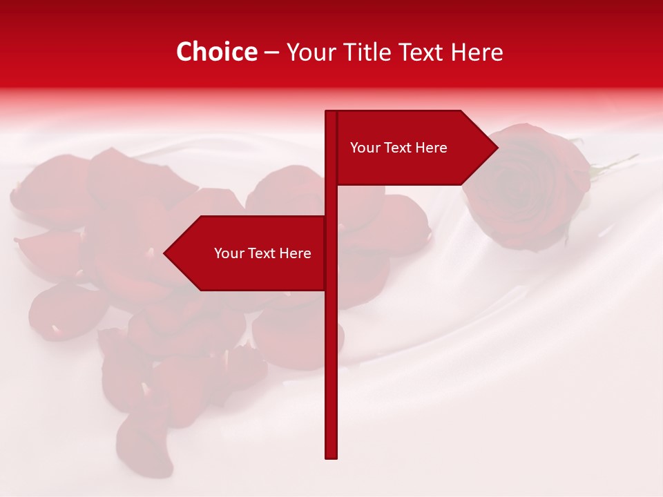 Petal Fabric Drop PowerPoint Template