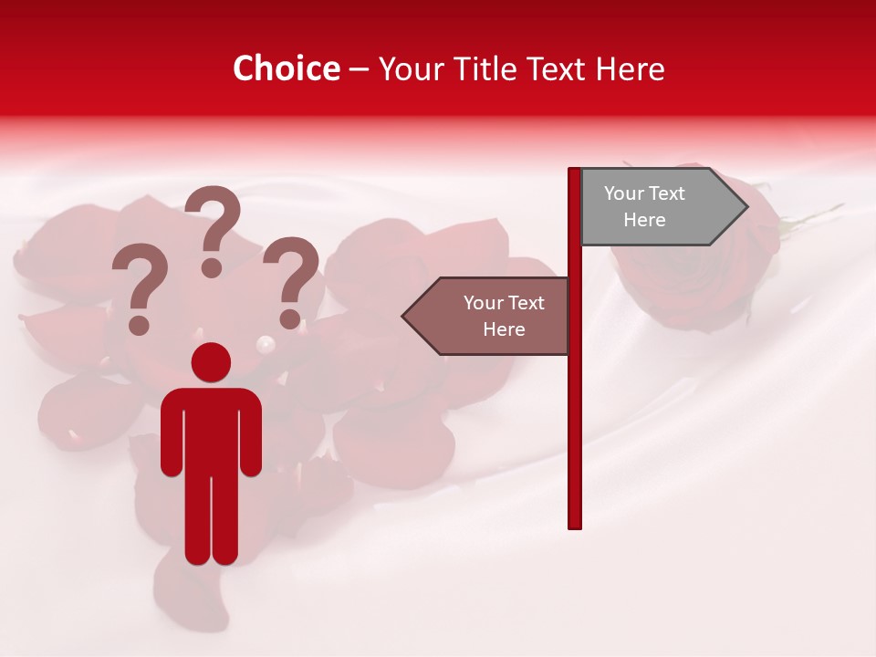 Petal Fabric Drop PowerPoint Template