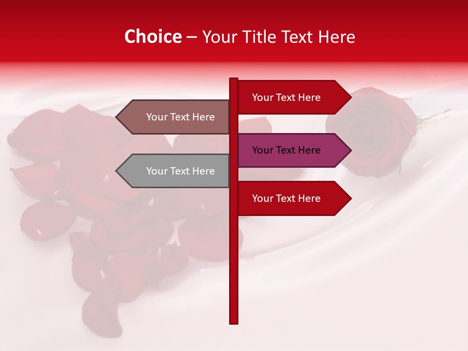 Petal Fabric Drop PowerPoint Template