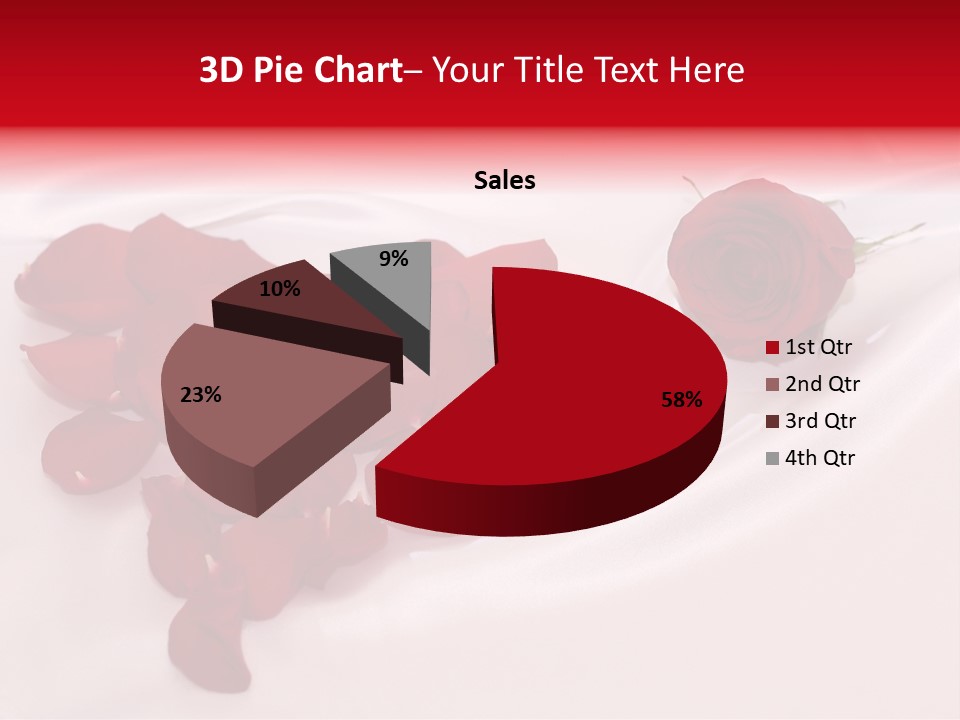 Petal Fabric Drop PowerPoint Template