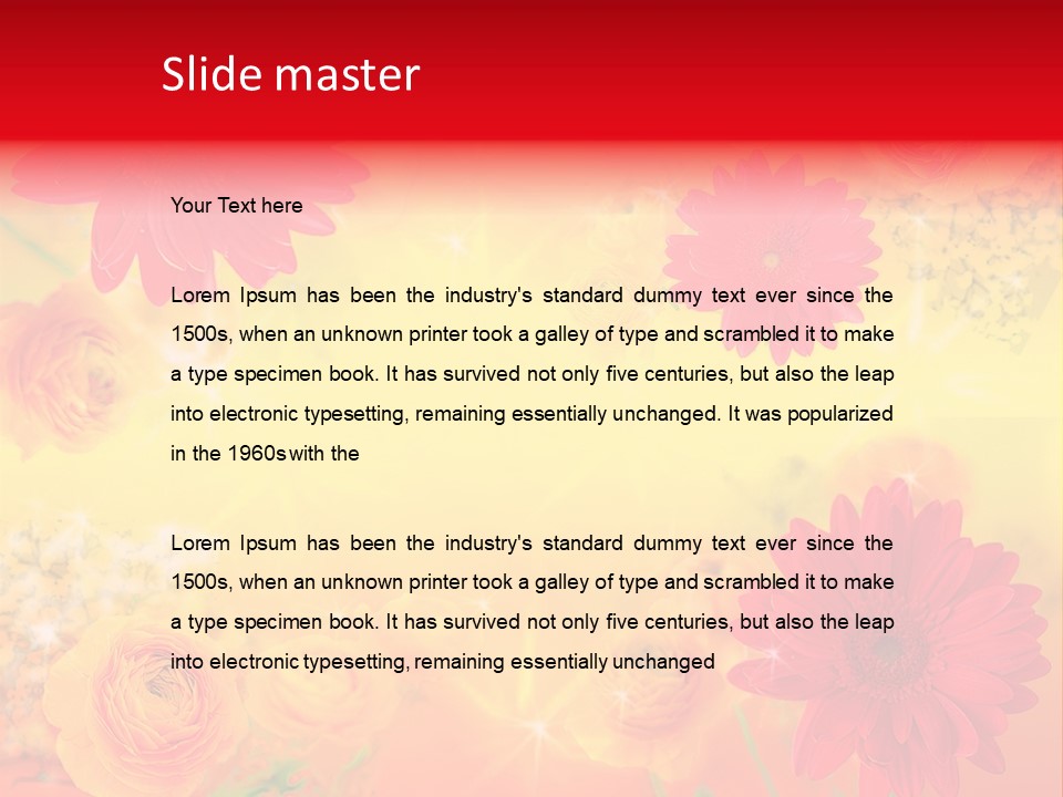 Natural Stars Blur PowerPoint Template