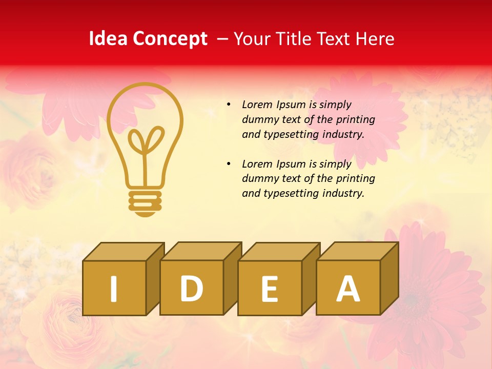 Natural Stars Blur PowerPoint Template