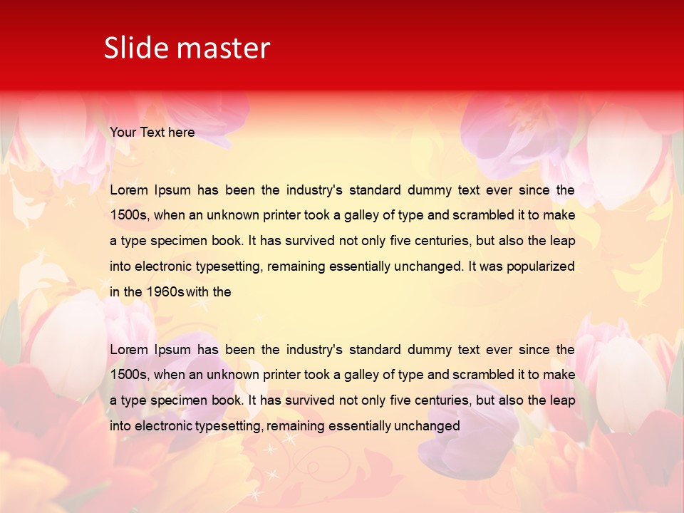 Flower Abstract Fancy PowerPoint Template